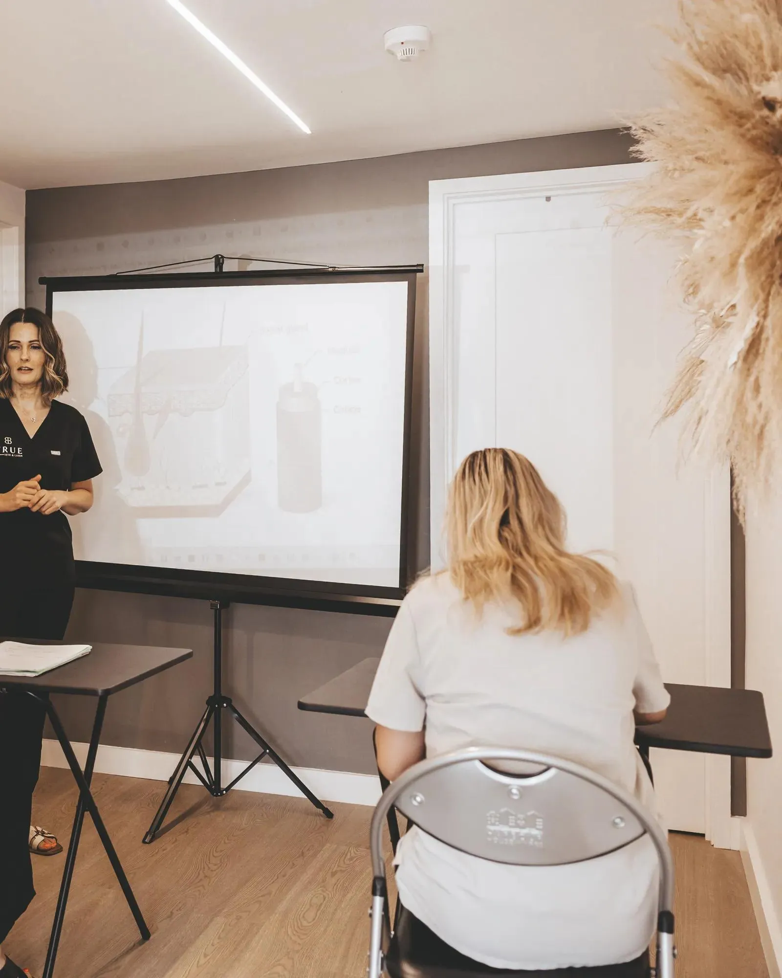 A classroom teaching session at the academy